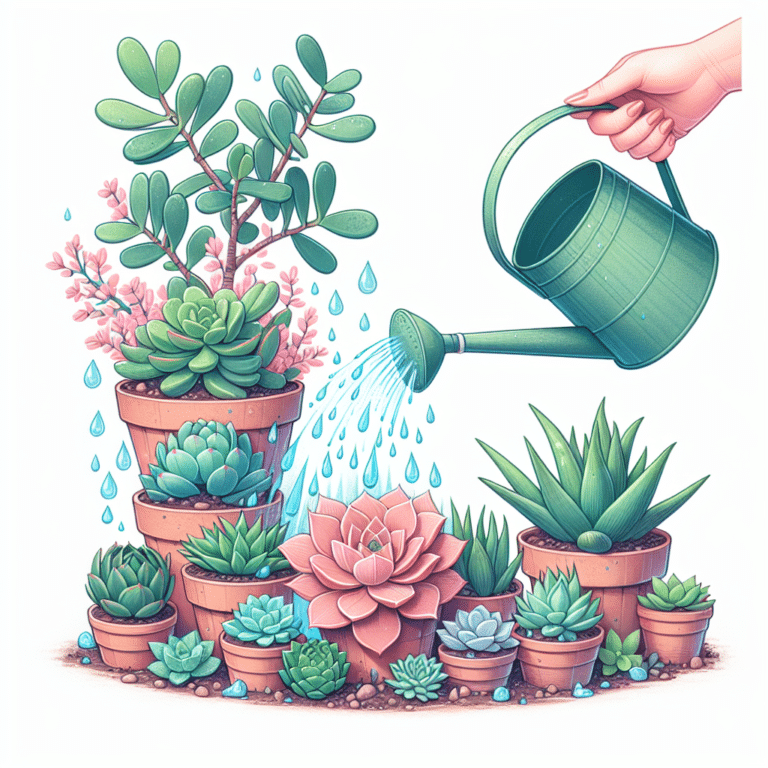 Keeping Succulents Hydrated: Proper Watering Techniques
