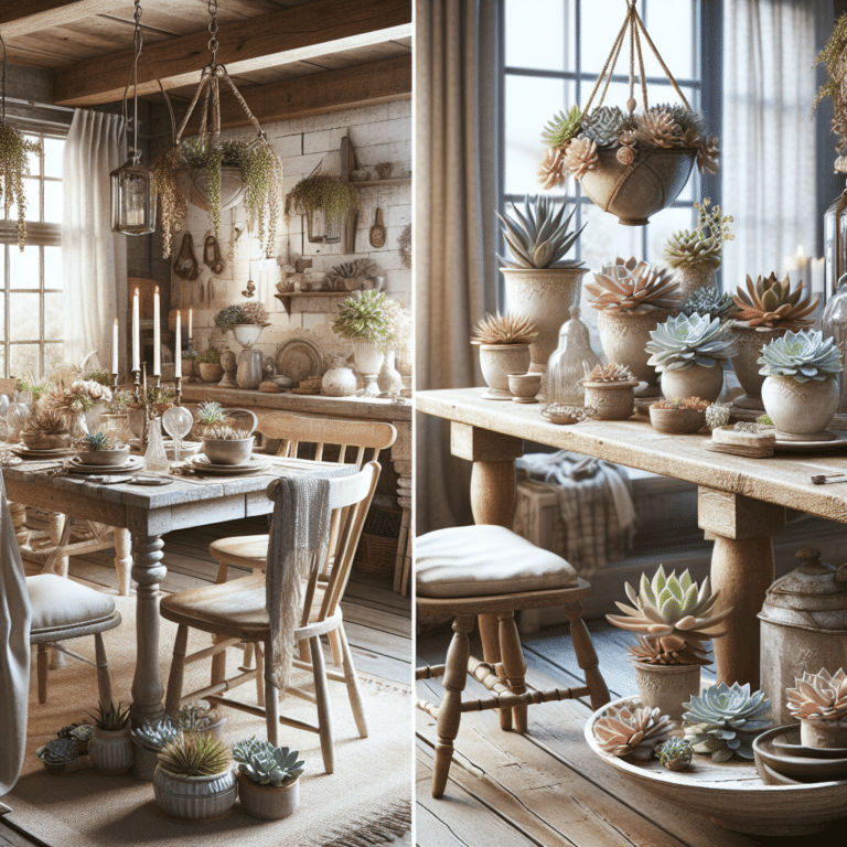 Rustic Meets Refined: Using Succulents for Country Style Decor