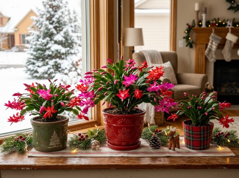 christmas cactus arrangements