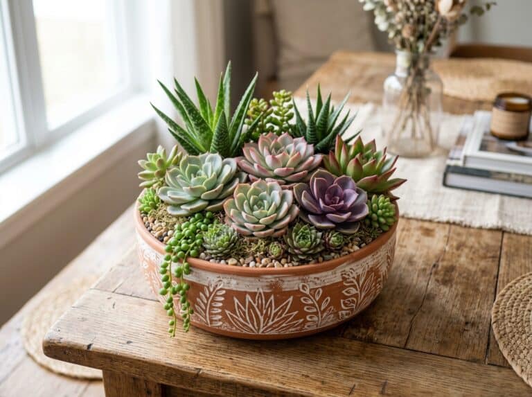 diy artificial succulent arrangements