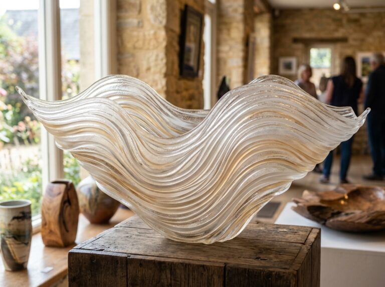 sand ripple glass sculptures