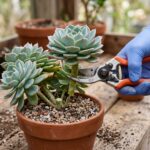 cut succulent stem
