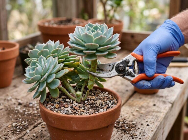 cut succulent stem