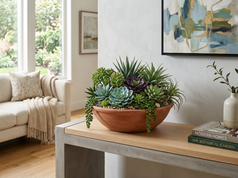 large artificial succulent arrangements