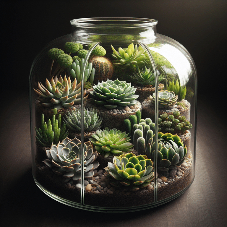 Succulent Arrangements in Jars