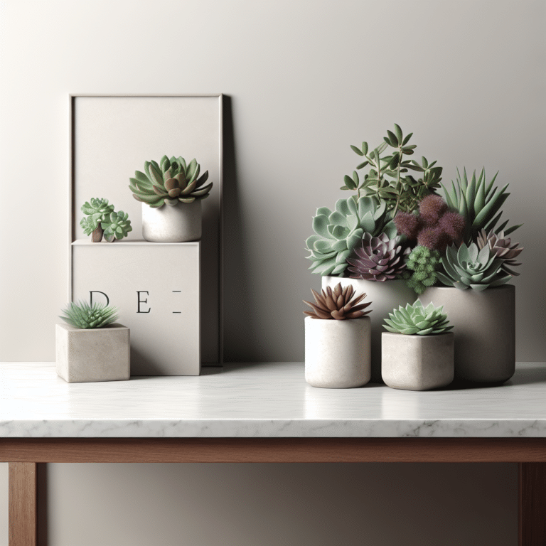 Getting the Minimalist Look with Succulent Displays