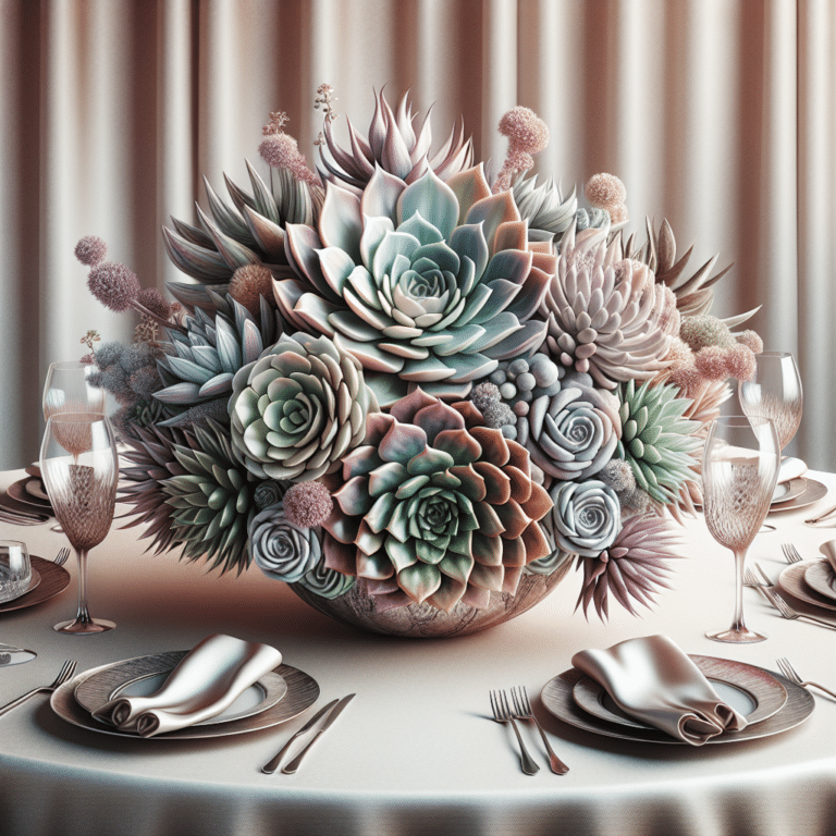 Making a Statement: Succulent Centerpieces for Tables
