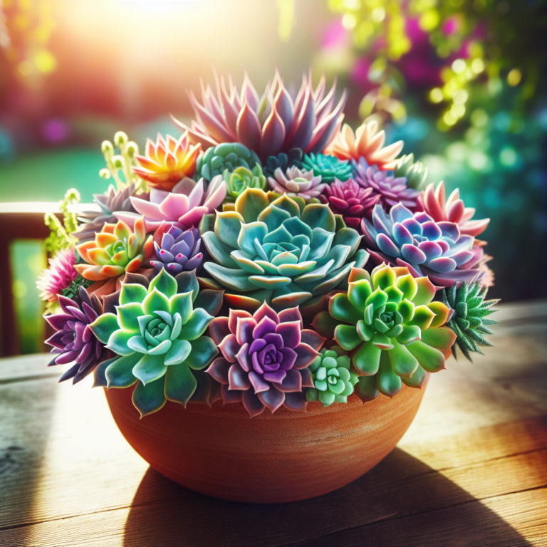Colorful Succulent Arrangement Tips