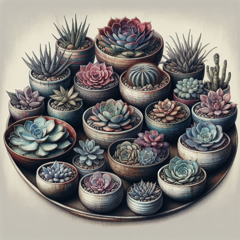 Succulent Arrangement in Bowls