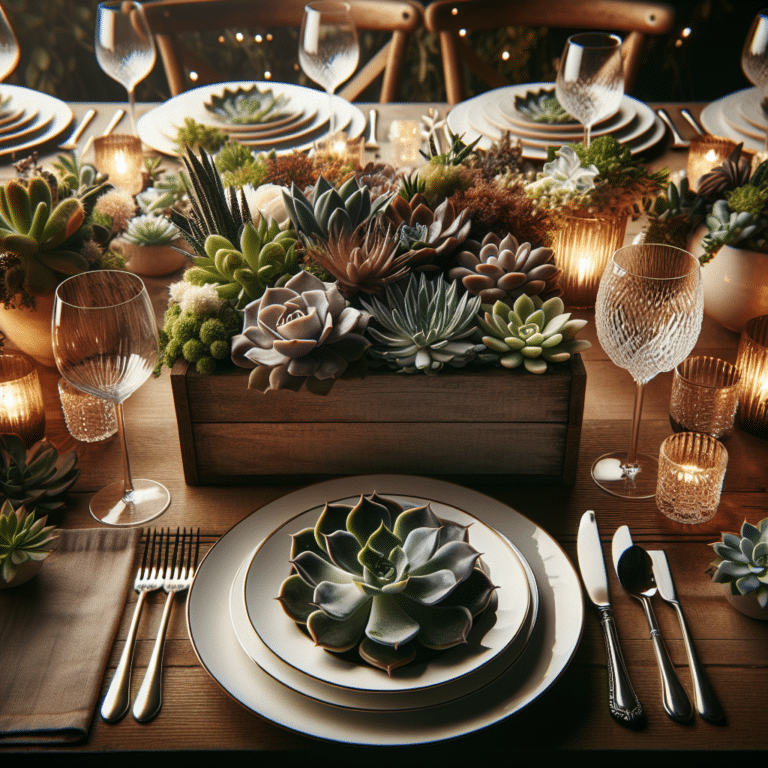 Spruce Up Your Dinner Table with Succulent Centerpieces