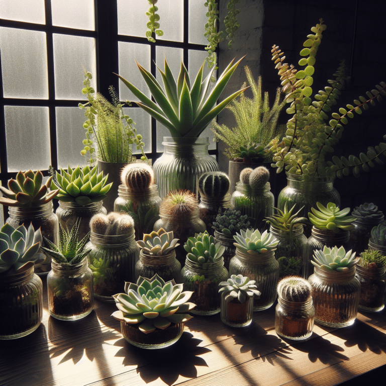 Succulent Arrangement in Glass Jars: A New Trend