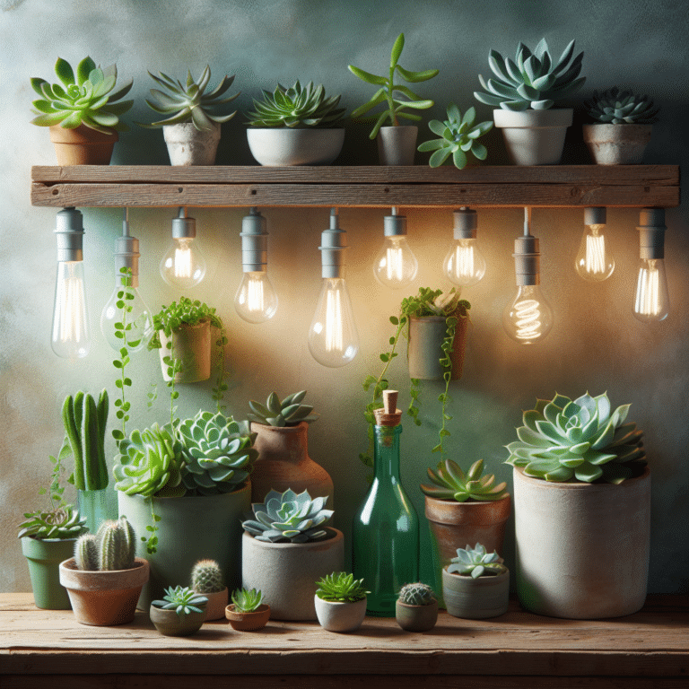 Go Green: Best Lighting Options for Indoor Succulents