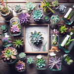 Succulent Arrangement in Jars