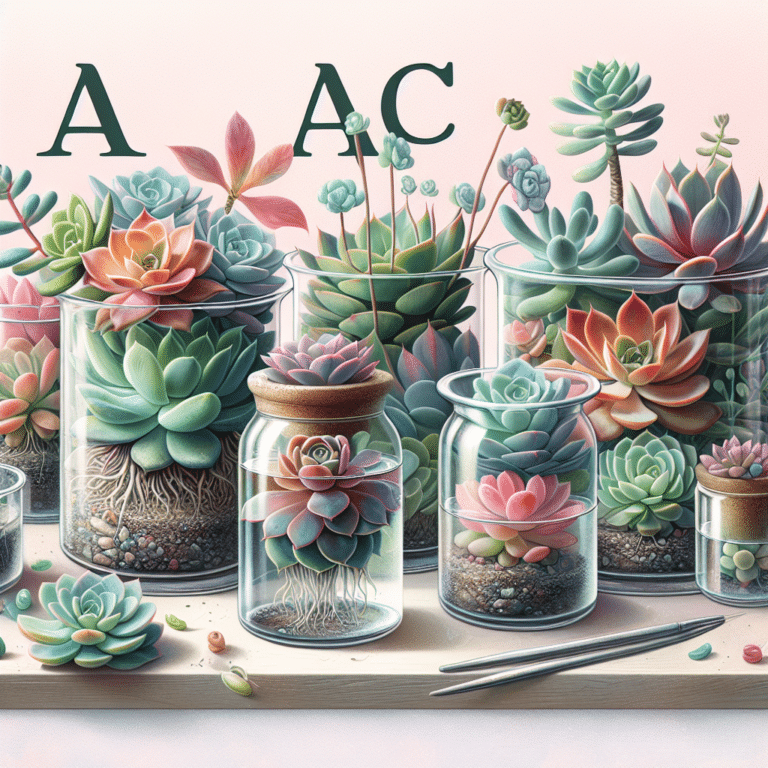 The ABCs of Propagating Succulents in Water