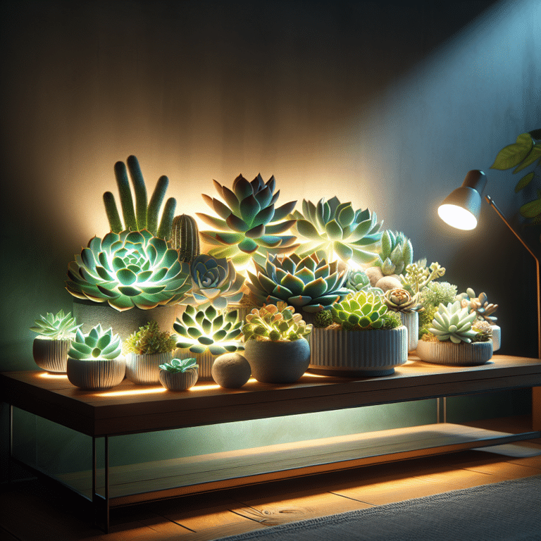 "Let It Glow: Illuminating Indoor Succulents